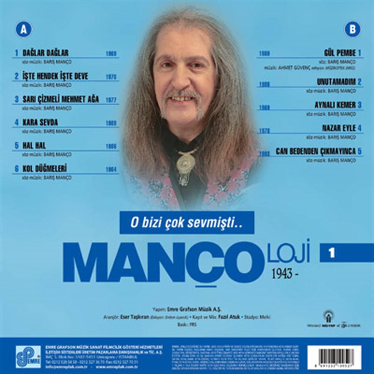 Barış Manço - Mançoloji 1 (Schallplatte, Plak, Vinyl)