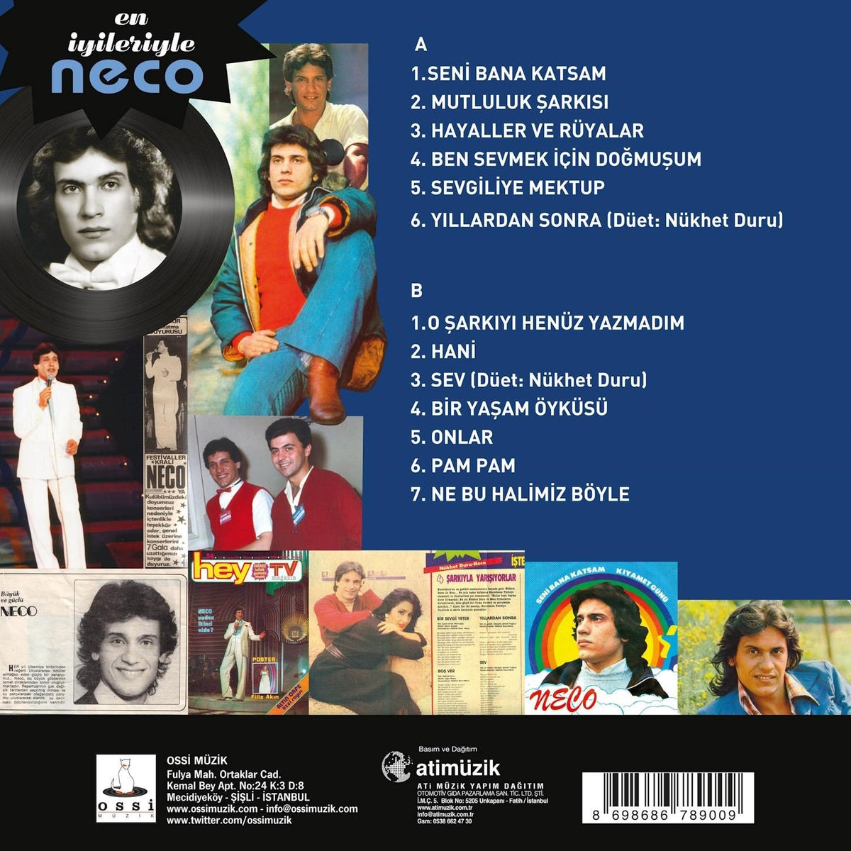 Neco - Seni Bana Katsam / En iyileriyle (Schallplatte, Vinyl, Plak)